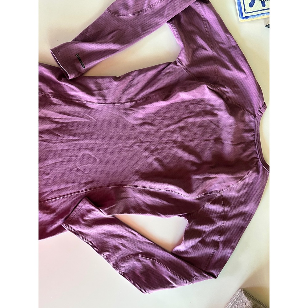 The North Face Womens‎ FlashDry Long Sleeve Athletic Top Purple Small Base Layer - Picture 6 of 7